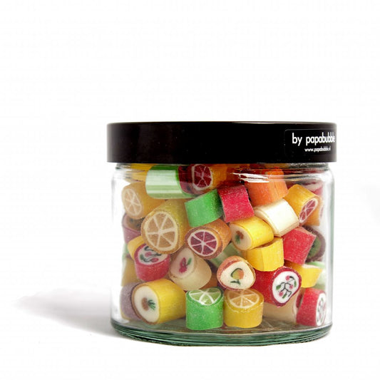 fruit candy in a 200gr jar
