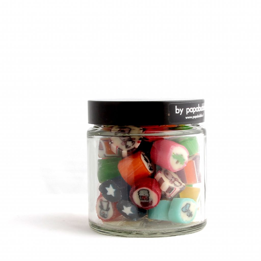 christmas candy in a 70gr jar
