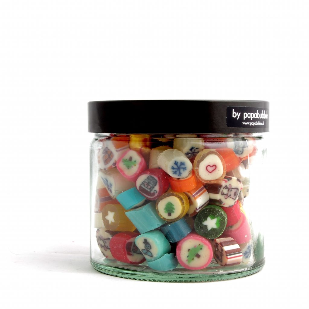christmas candy in a 200gr jar